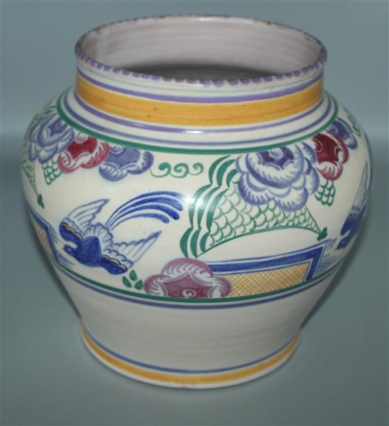 A Carter, Stabler and Adams Blue Bird Vase(-)